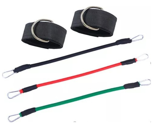Bandas Elasticas X 3 De Goma Con Tobilleras Ejercicios