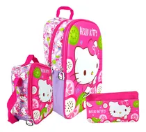 Comprar Scool Ranger Mochila A4 Lonchera Cartuchera Hello Kitty 3d Color Multicolor