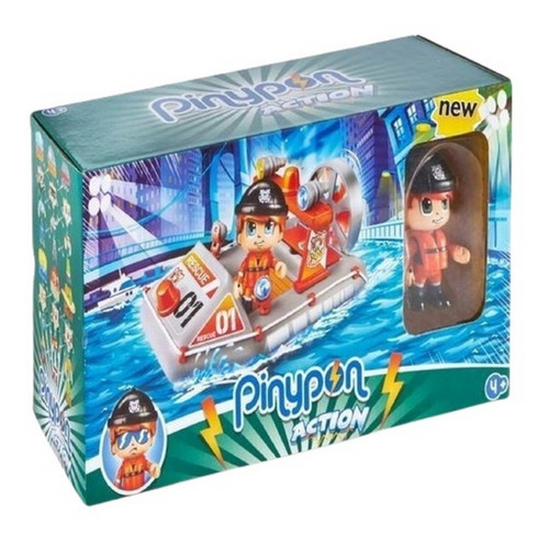 Pinypon Action Lancha De Rescate Con Figura Y Acc Ar1 15050