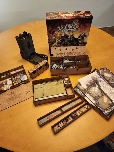 Jogo Zombicide Black Plague Já Com Os Inserts De Organização