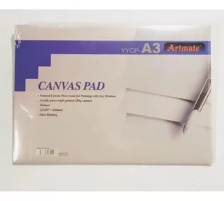 Block Canvas Artmate 280gr 100% Algodon A3 X10 Hojas