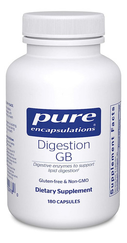 Pure Encapsulations Digestión Gb 180 Caps Vesicula Biliar