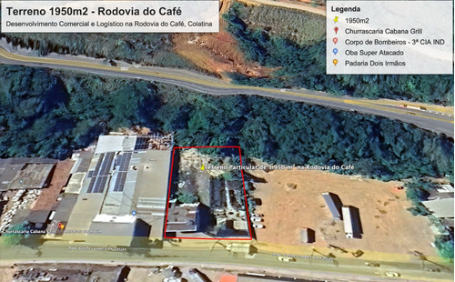 2 Lotes Integrados Totalizando 1950 M² Na Rodovia Do Café Em Colatina - Es