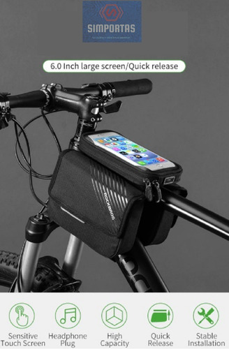 Imagen 2 de 10 de Bolso Doble Alforja Bicicleta Rockbros Original El Mejor Sgo