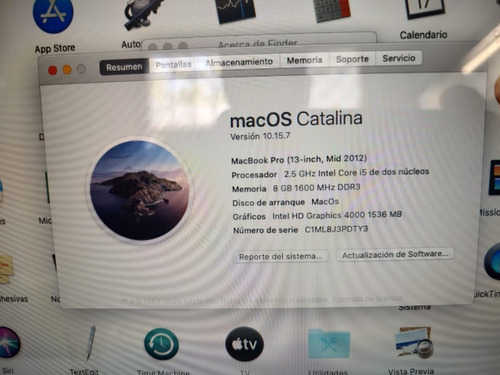 Macbook Pro Corei5 8ram 240 Ssd