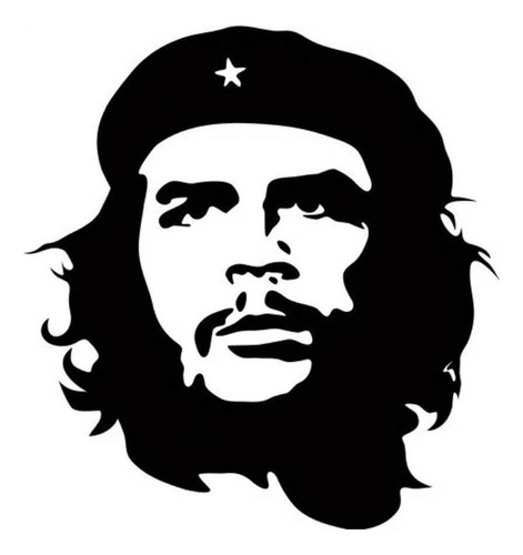 Calco Adhesivo Che Guevara En Negro