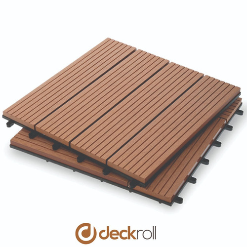 Deck Baldosa Encastrable Wpc Símil Madera Pvc | 1 A