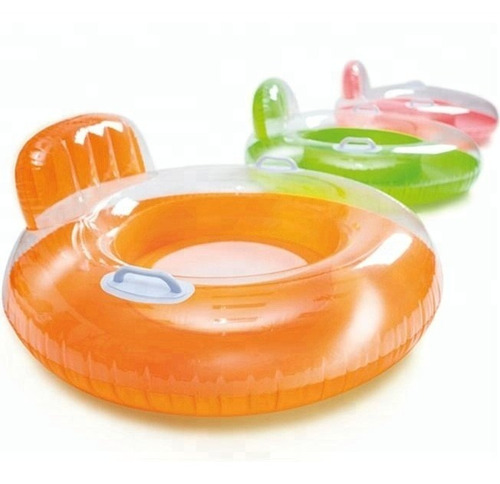 Colchoneta Inflable Intex Aro Candy Flotador Naranja 102 Cm 
