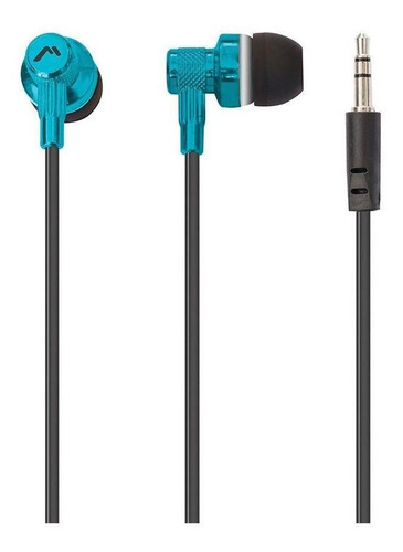 Audífonos Metálicos Mitzu Ergonómicos Resistentes Mh-2014 Color Azul