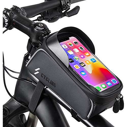 Bicicleta Phone Front Frame Bag - Waterproof Top Tube Cyclin