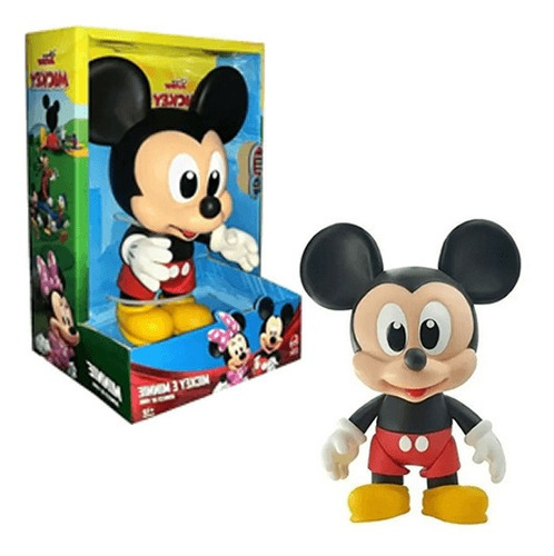 Boneco De Vinil Mickey Mouse Baby Líder Brinquedos 2724