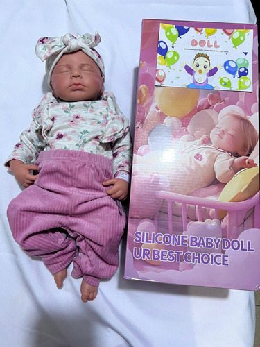Bebe Reborn De Silicona Real Cuerpo Completo 50cm
