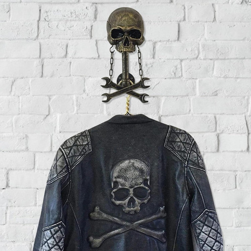 Casco De Moto Con Calavera Y Barba