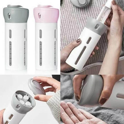 Smart Travel Botella Dispensador Set 4 En 1 Para Viajes