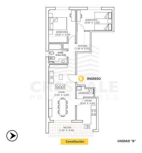 Departamento 2 Dormitorios En Venta - Echesortu, Rosario