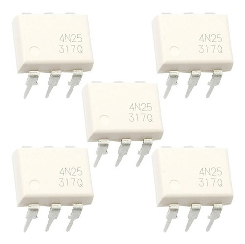 4n25 Optoacoplador 4n-25 Integrado Fototransistor - 5 Unds