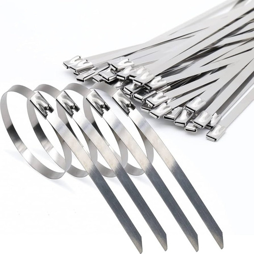 Tie Wrap Tirrap Metalico Amarre Acero Bandeja De Cables Clam