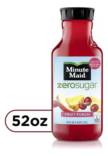 comprar Minute Maid Zero Sugar Fruit Punch Jugo, Botella De 52 Fl Oz