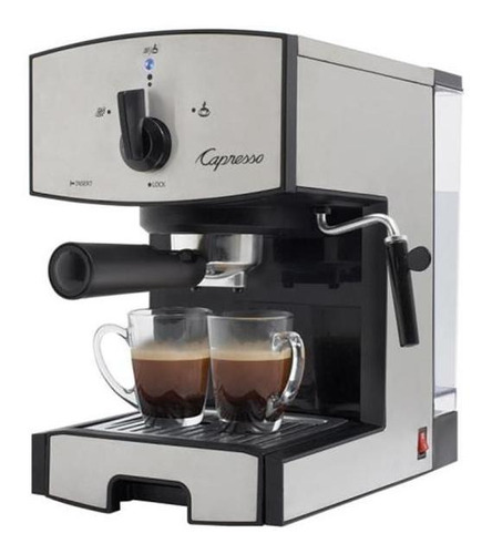 Máquina De Espresso Y Capuchino En Acero Inoxidable