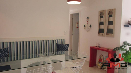 Apartamento Com 3 Dormitórios À Venda, 98 M² Por R$ 790.000,00 - Indaiá - Bertioga/sp - Ap2331