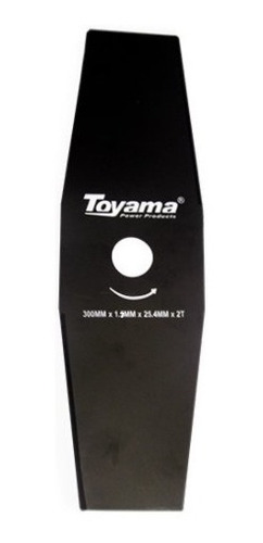 Imagem 2 de 2 de Lâmina 2 Pontas P/ Roçadeiras 300mmx1,7mmx25,4mm Toyama 4pçs
