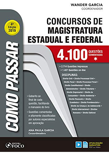 Libro Como Passar Concursos De Magistratura Estadual E Feder