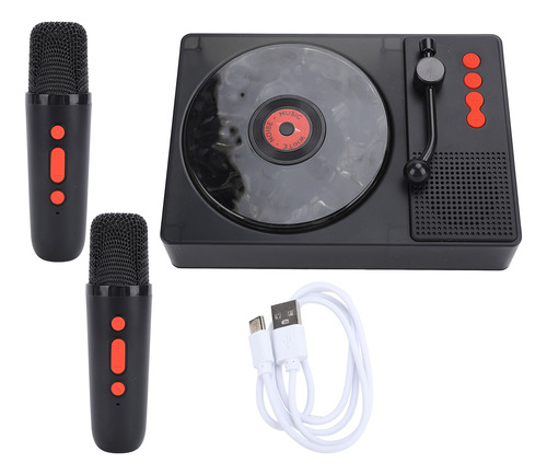 Micrófono Inalámbrico, Altavoz Nocturno, Portátil, Retro, Co