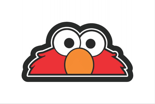 Calcomanía Sticker Elmo Mirando Para Carro 15 Cm