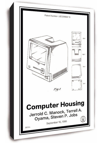 Cuadro Moderno De Mac Apple Informatica Estilo Patente