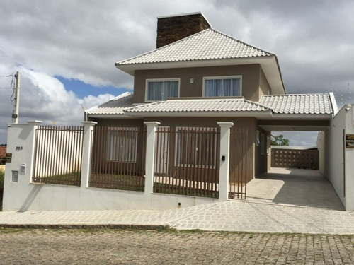 Imagem 1 de 21 de Bela Residência Em Fino Acabamento De Alvenaria Região Central De Quatro Barras - Ca00036 - 32023448