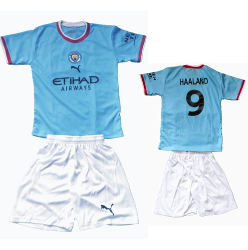 Imagen 8 de 10 de Uniformes De Fútbol P/niños, Real Madrid, Barcelona, City...
