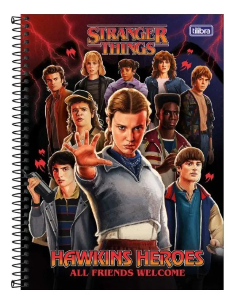 Caderno Universitario Stranger Things 10 Materias 160 Folhas