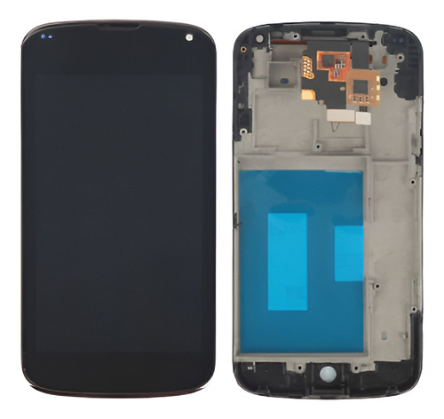 Negro Para LG Google Nexus 4 E960 Pantalla Lcd Touch Pantall