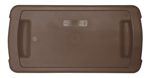 Bote Basura Slim Rectangular Beige Tapa Balancín 87 Litros