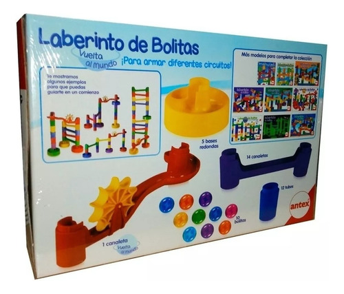 Juego De Mesa Laberinto De Bolitas vuelta al mundo Antex