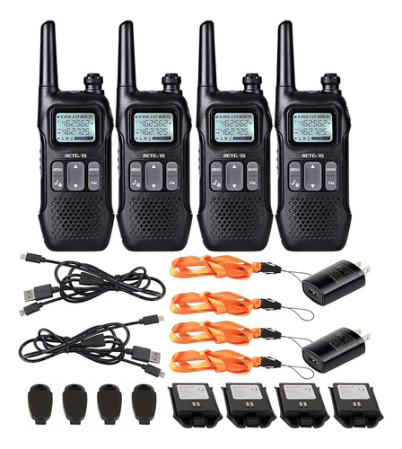 Retevis Rt16 2 Way Radio Walkie Talkie Rechargeable Frs Noaa