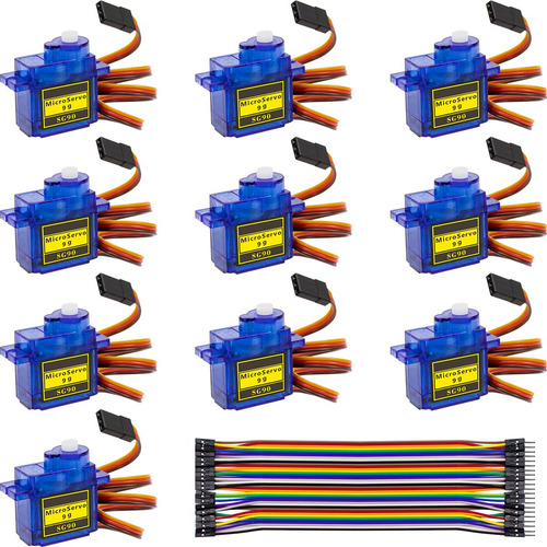 Hosyond 10 Pack Servo Motors Sg90 9g Micro Servo Para Rc Rob