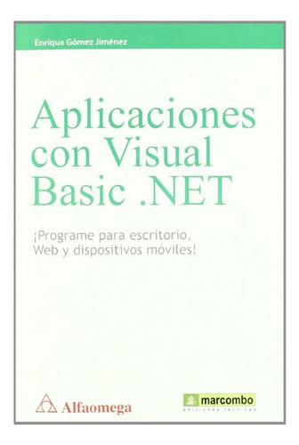 Libro Aplicaciones Con Visual Basic.net De Enrique Gómez Jim