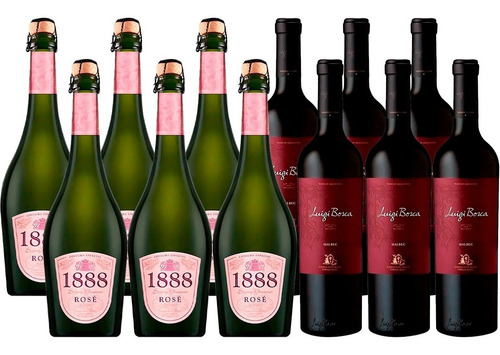 Sidra 1888 Rose + Vino Luigi Bosca Malbec 750ml