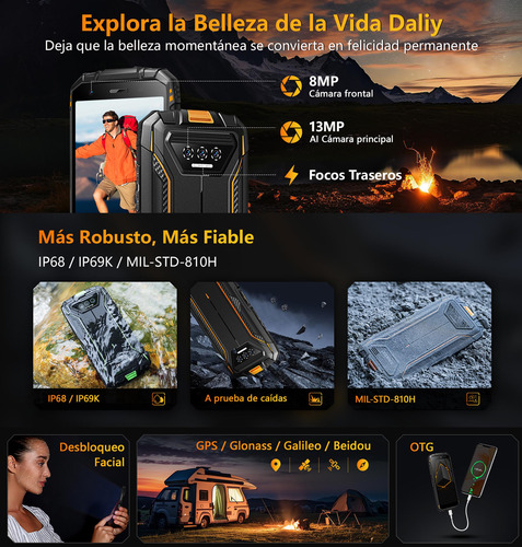 Doogee S41 Plus - Resistente Cámara 13 Mpx, Selfie 8 Mpx