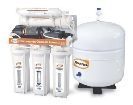 Purificador De Agua Tanque Y Bomba Osmosis Evans Ro-50g-c01