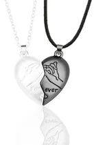 Comprar Collares (2) Con Dije Corazón Imantado A La Mitad Parejas