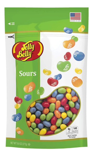 Jelly Belly Sour Jelly Beans, Sabores De Frutas Ácidas, Bo.