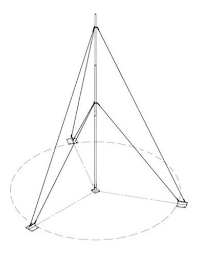 Mástil Telescópico 12m C/accesorios De Instalacion Kitslm12