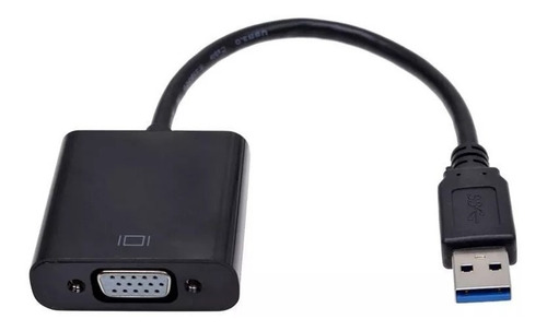 Imagem 3 de 3 de Cabo Adaptador Conversor Usb 3.0 Para Vga Monitor