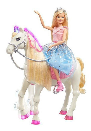 Boneca Barbie Aventura Princesa E Cavalo Morning Star Mattel