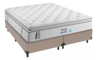 Sealy Comfort Gel Hipersoft E Box Bege Queen Size