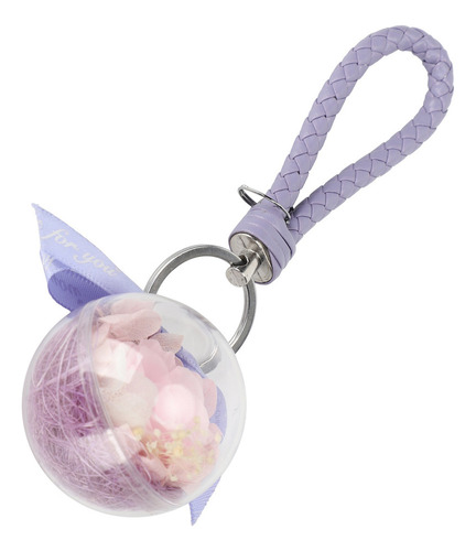 Bolso, Llavero, Flor Preservada, Creatividad, Bola Redonda C