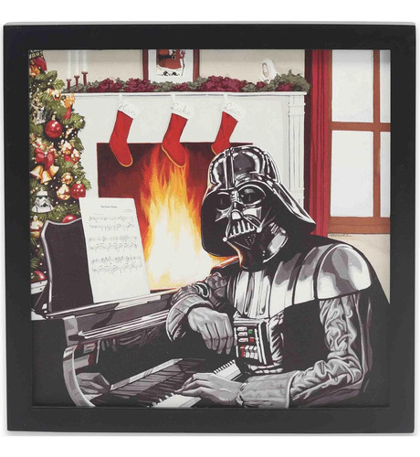 Star Wars Darth Vader Cozy By The Fire - Decoración De Pared