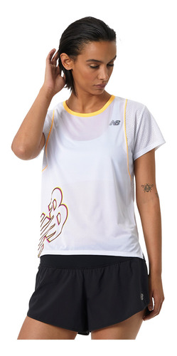 Remera New Balance De Dama - Printed Fast Flight - Wt21244wt